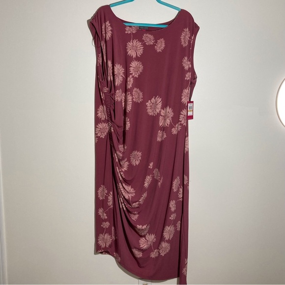 Vince Camuto Dusty Rose Asymmetrical Maxi Dress | Size 3X - Picture 1 of 14
